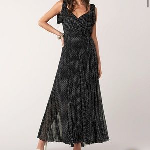 DVF Belinda Chiffon Wrap Gown size XS